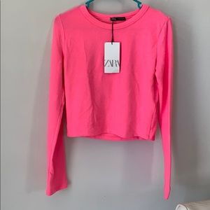 Zara pink neon top